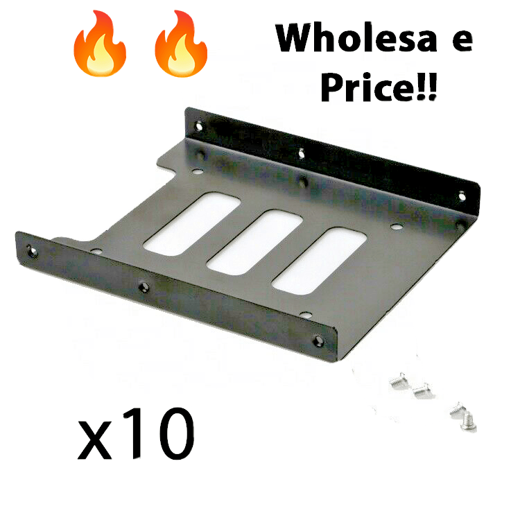 10x 2.5 Inch To 3.5 Inch SSD HDD Case Mounting Bracket Adapter Rack Hard Drive - BESTA